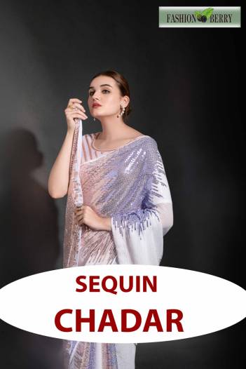 SEQUIN CHADAR BY FASHION BERRY CELEBRITY INSPIRE SAREES COTTON SAREE MANUFACTURER IN INDIA